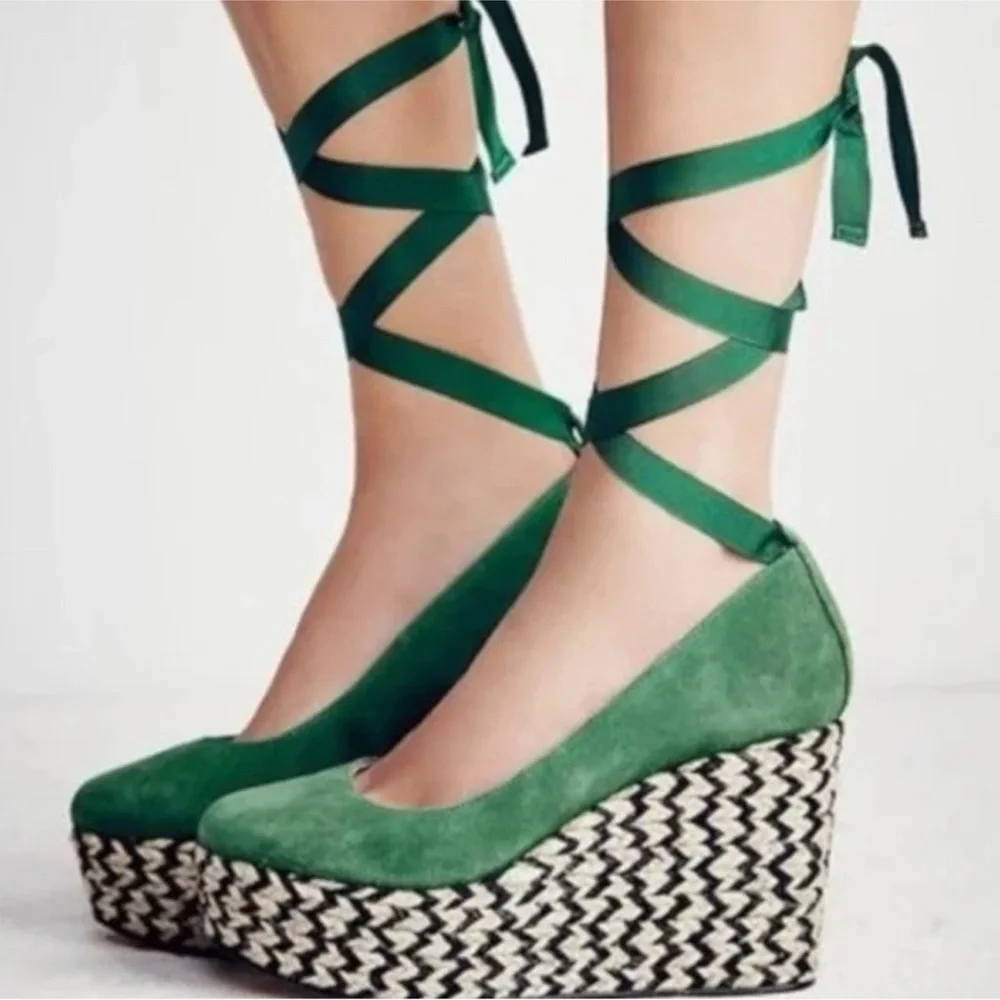 Free People Charade Espadrille Wedge - Picture 4 of 16
